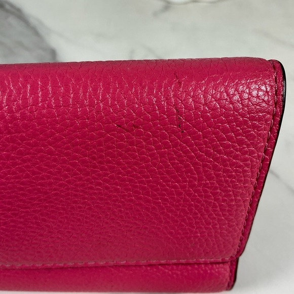 Coach‎ 39745 Pink Fuchsia Leather Women's Wallet - Picture 6 of 10
